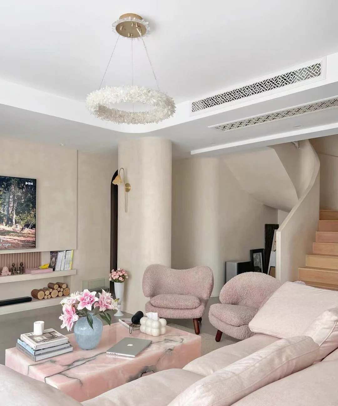 Modern Round/Oval/Linear/Square Natural Crystal Chandelier - Image 13