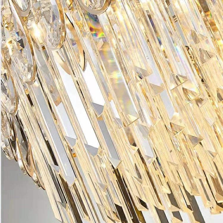 Modern Round/Rectangular Raindrop Crystal Chandelier for Low-ceiling - Image 16