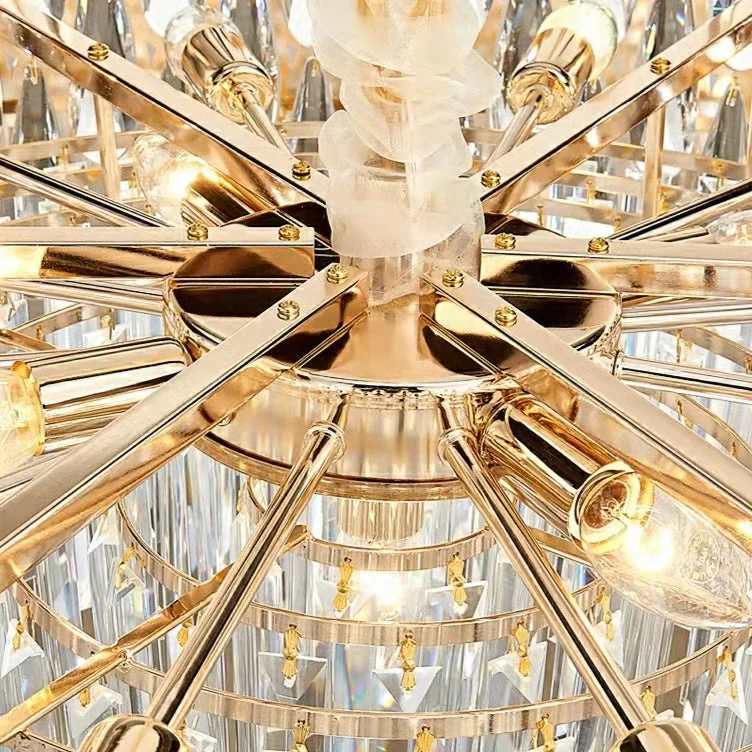 Modern Round/Rectangular Raindrop Crystal Chandelier for Low-ceiling - Image 17