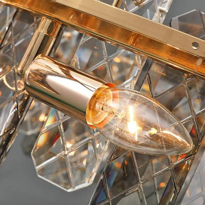 Modern Smoky Gray Crystal Chandelier Gleamy Light Fixture for Living/Dining Room/ Bedroom/ Home Office - Image 21