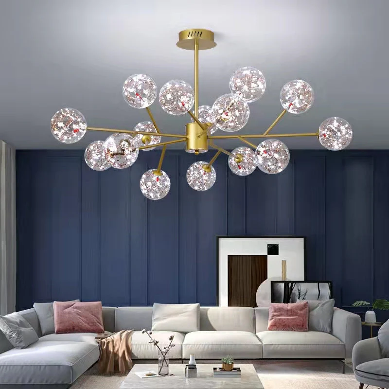 Modern Starlight Chandelier for Living Room Magic Beans Ceiling Light Molecular Dining Room Lamp - Image 2