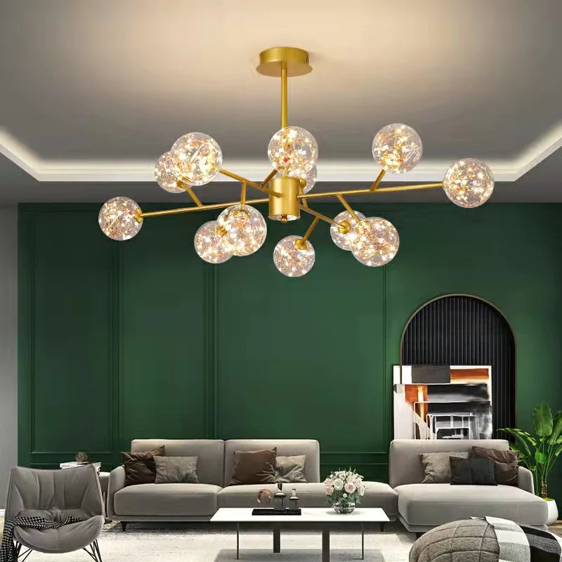 Modern Starlight Chandelier for Living Room Magic Beans Ceiling Light Molecular Dining Room Lamp - Image 3