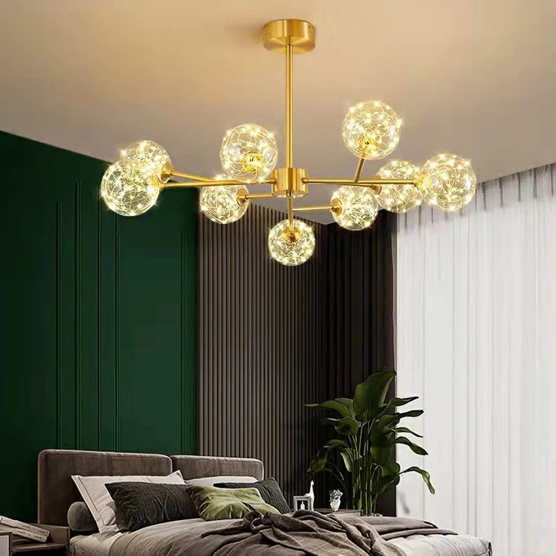 Modern Starlight Chandelier for Living Room Magic Beans Ceiling Light Molecular Dining Room Lamp - Image 5