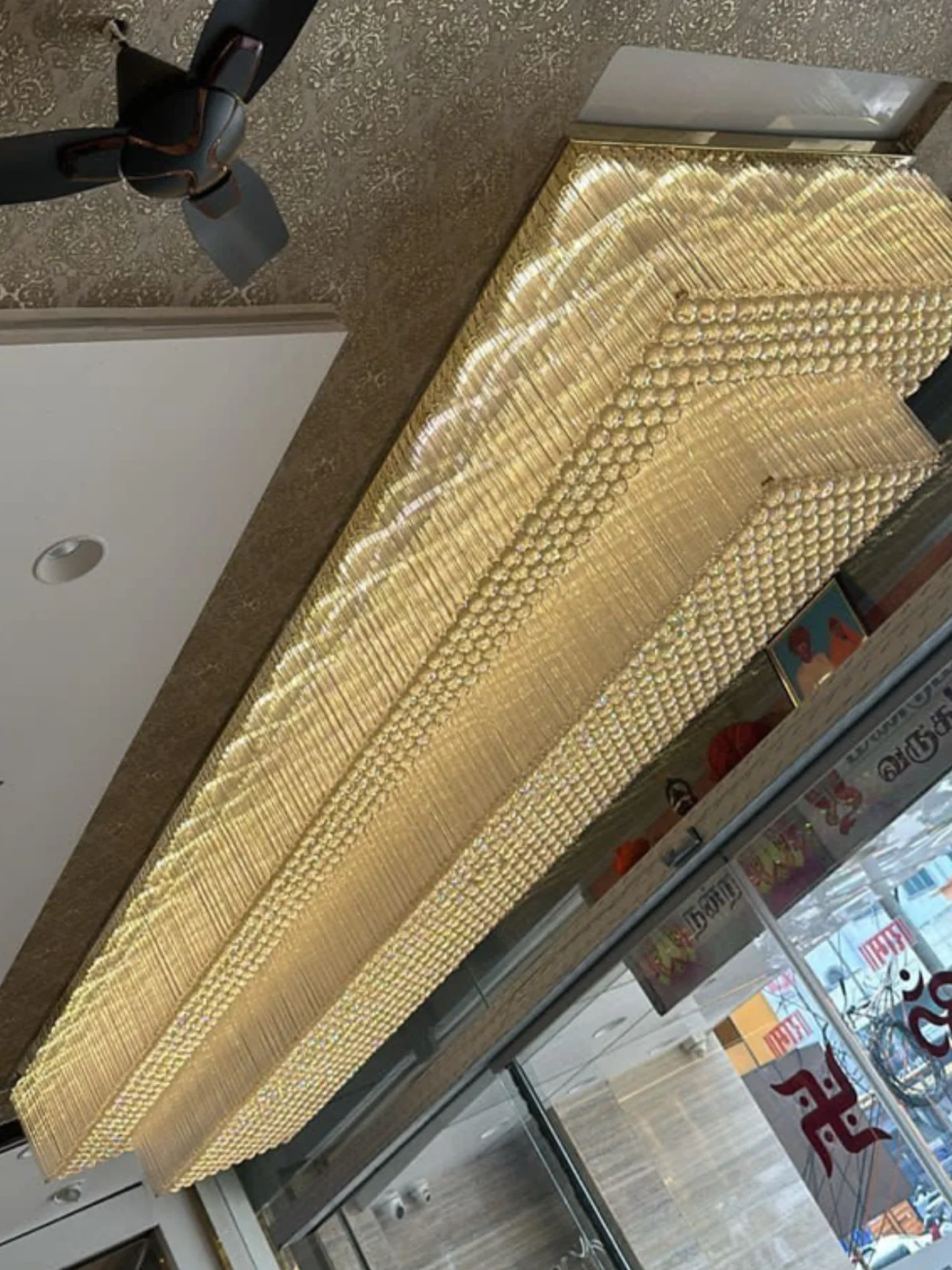 Modern Extra 2/3 Tiered Flush Mount Crystal Chandelier for Large Area - Image 2