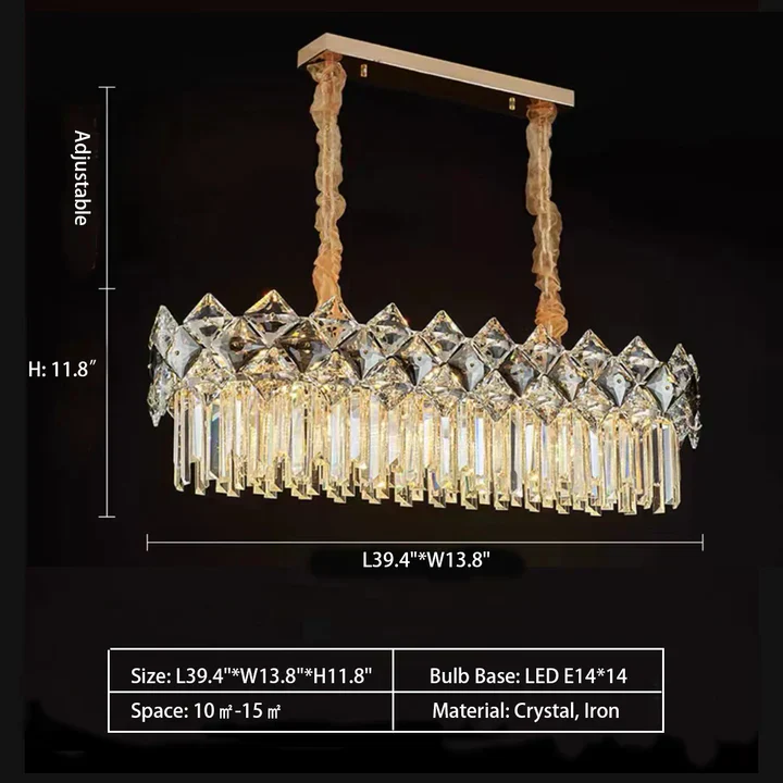 Modern Luxury Tiered Transparent Crystal Chandelier Suit for Living/Dining Room/Bedroom - Image 13