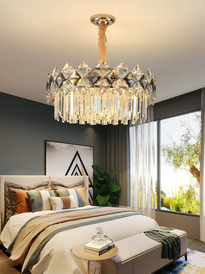 Modern Luxury Tiered Transparent Crystal Chandelier Suit for Living/Dining Room/Bedroom - Image 3