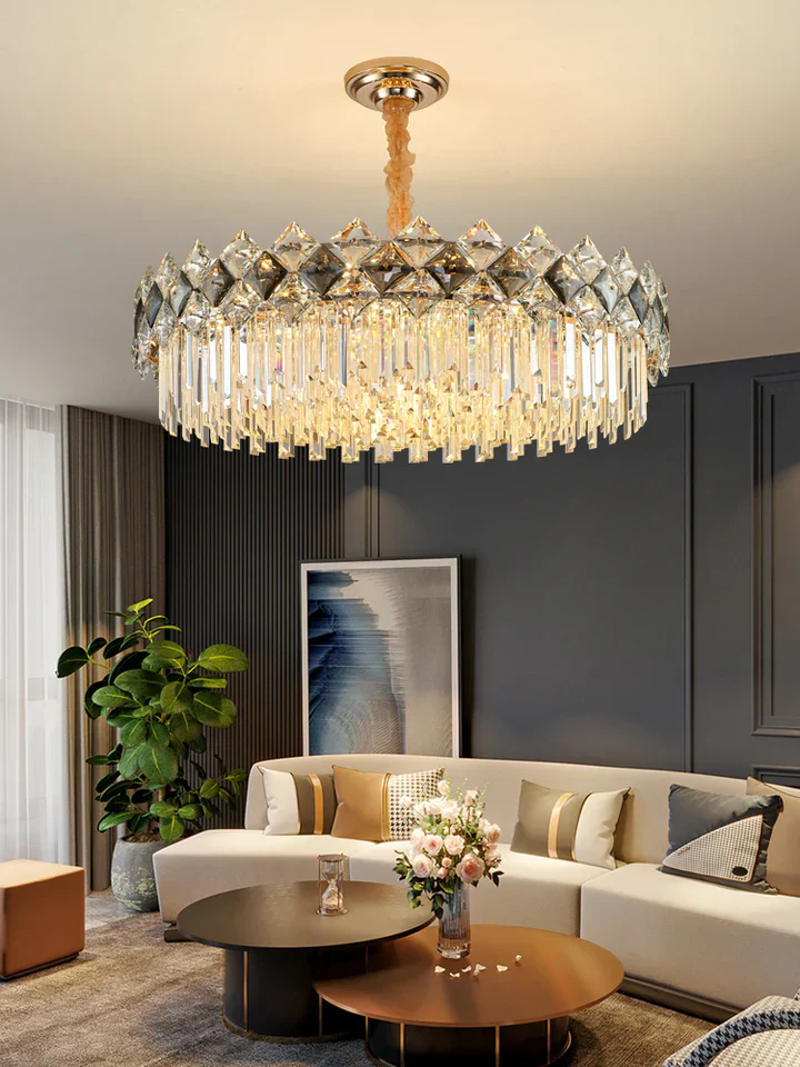 Modern Luxury Tiered Transparent Crystal Chandelier Suit for Living/Dining Room/Bedroom - Image 6