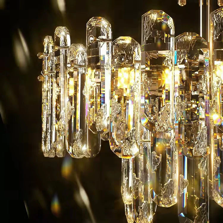 Modern Style Two Layers Crystal Chandelier For Living Room / Round Dining Table - Image 5