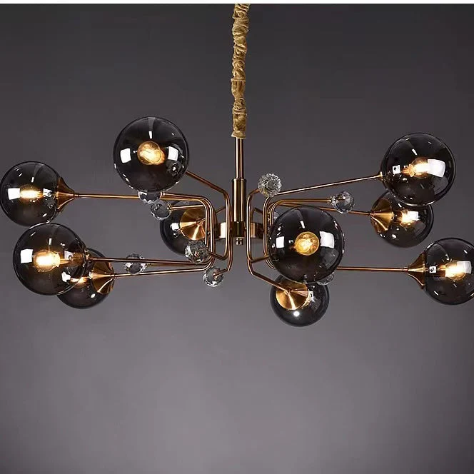 Glass Globes Chandelier|Sputnik Ceiling Fixtures Light|Magic Bean Mid Century Pendant - Image 4