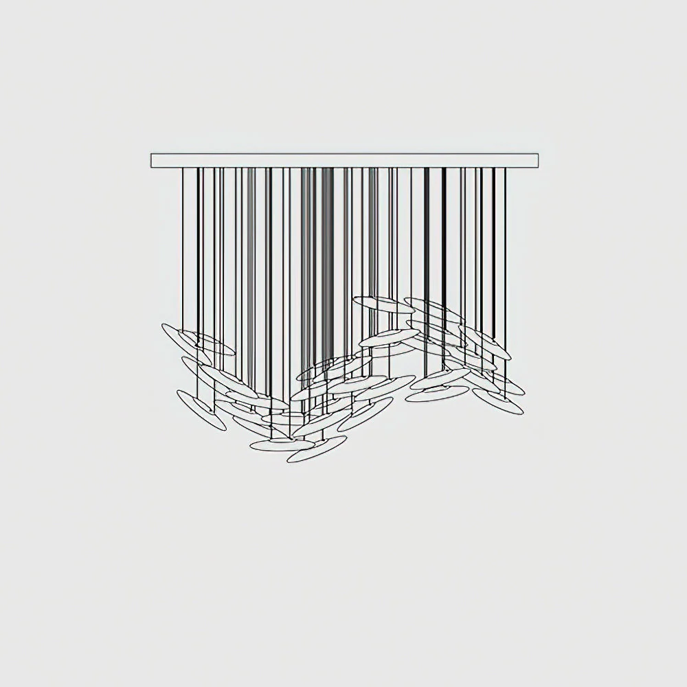 Moonlight Whispers Chandelier,Modern Spiral Glass  Customisable Chandelier - Image 32