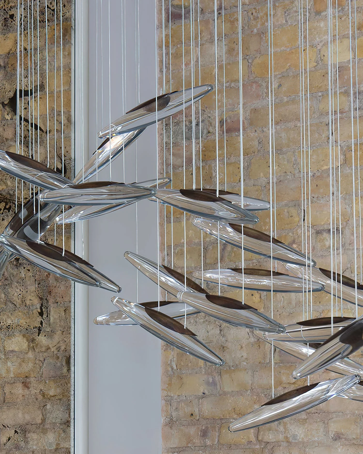 Moonlight Whispers Chandelier,Modern Spiral Glass  Customisable Chandelier - Image 8