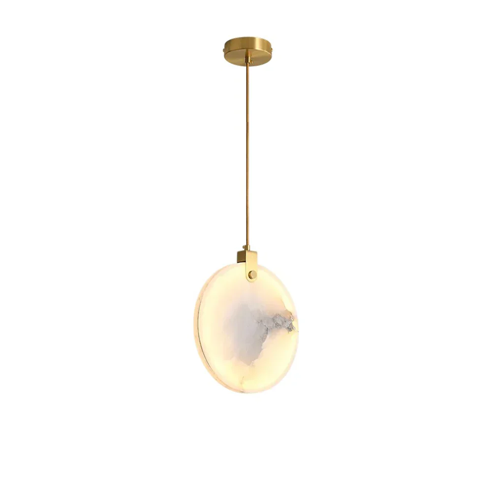 Moonshade Natural Marble Pendant Light Fixture - Image 2