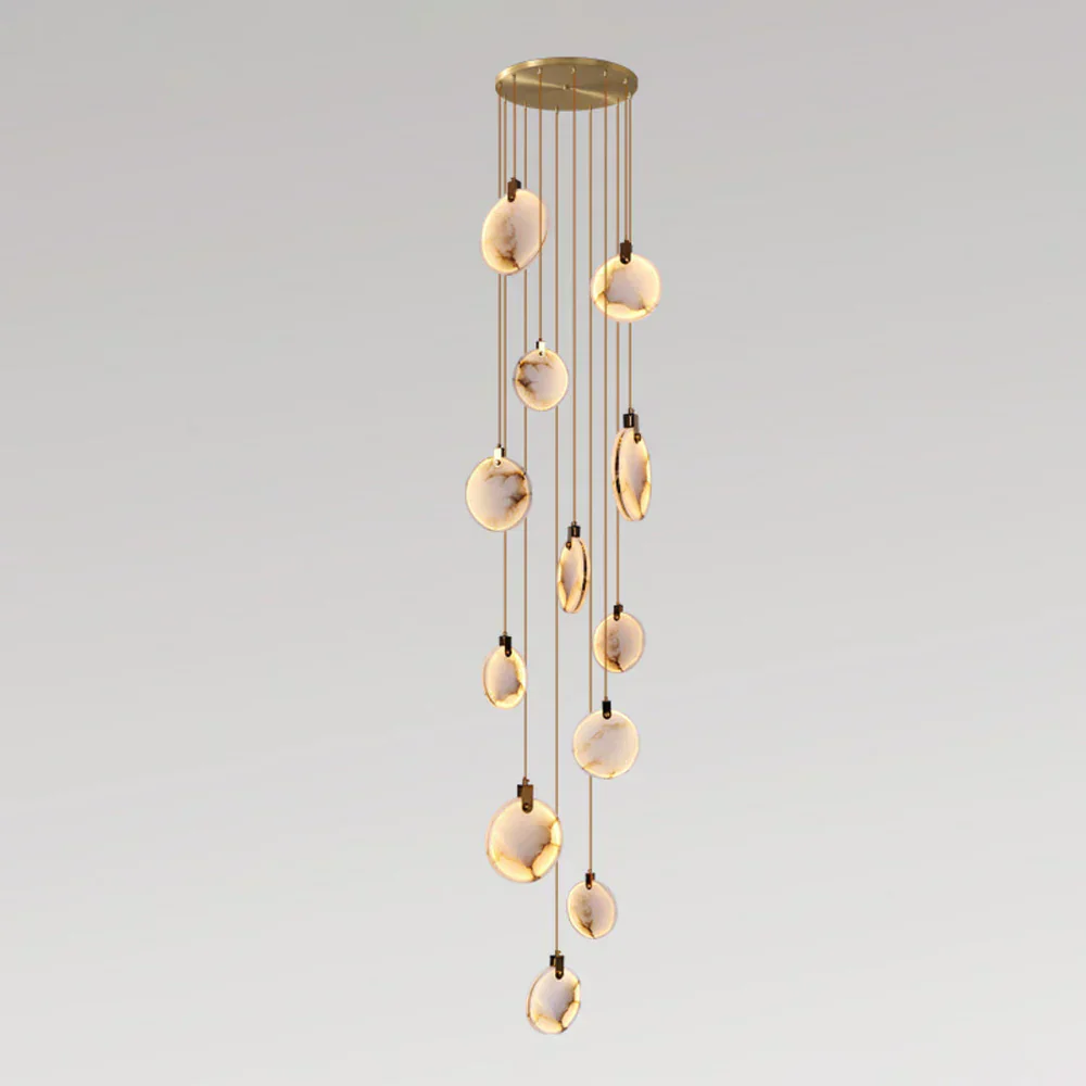 Moonshade Natural Marble Pendant Light Fixture - Image 21
