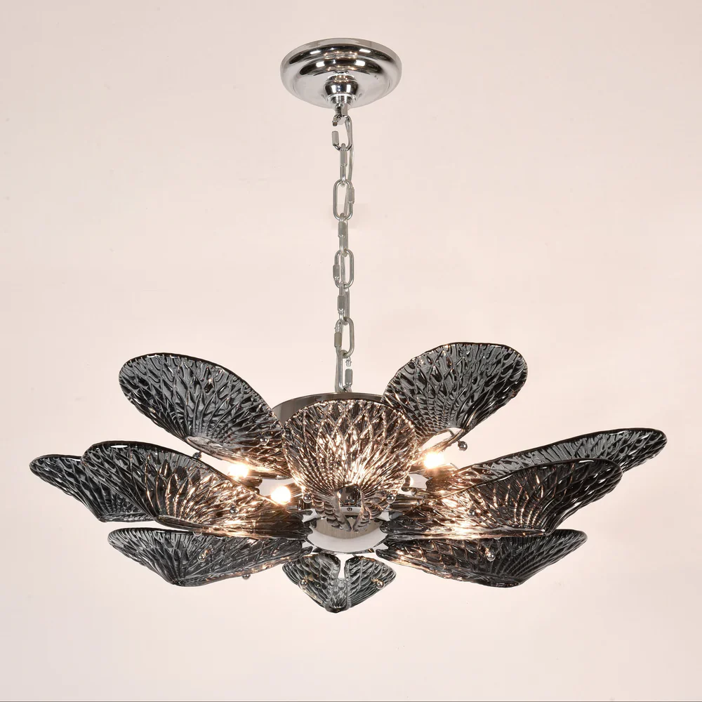 MS Bella Murano Glass Flower Chandelier - Image 4