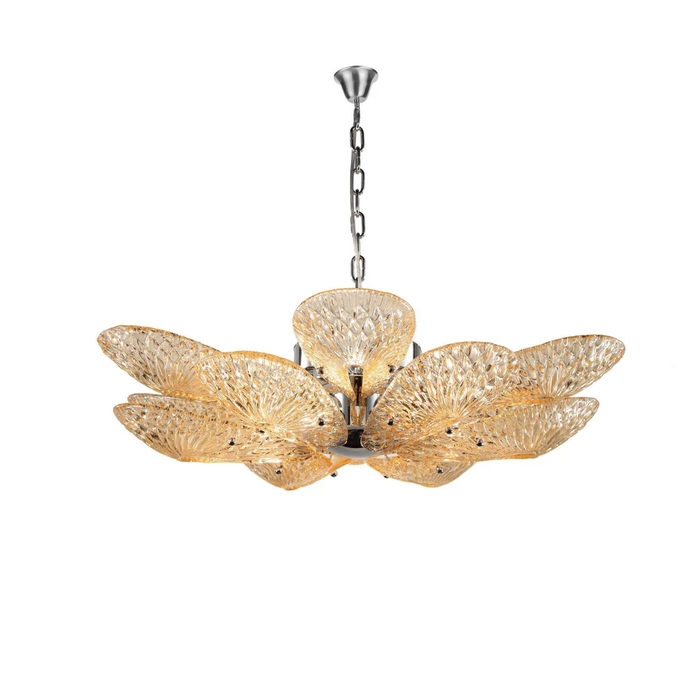 MS Bella Murano Glass Flower Chandelier - Image 7