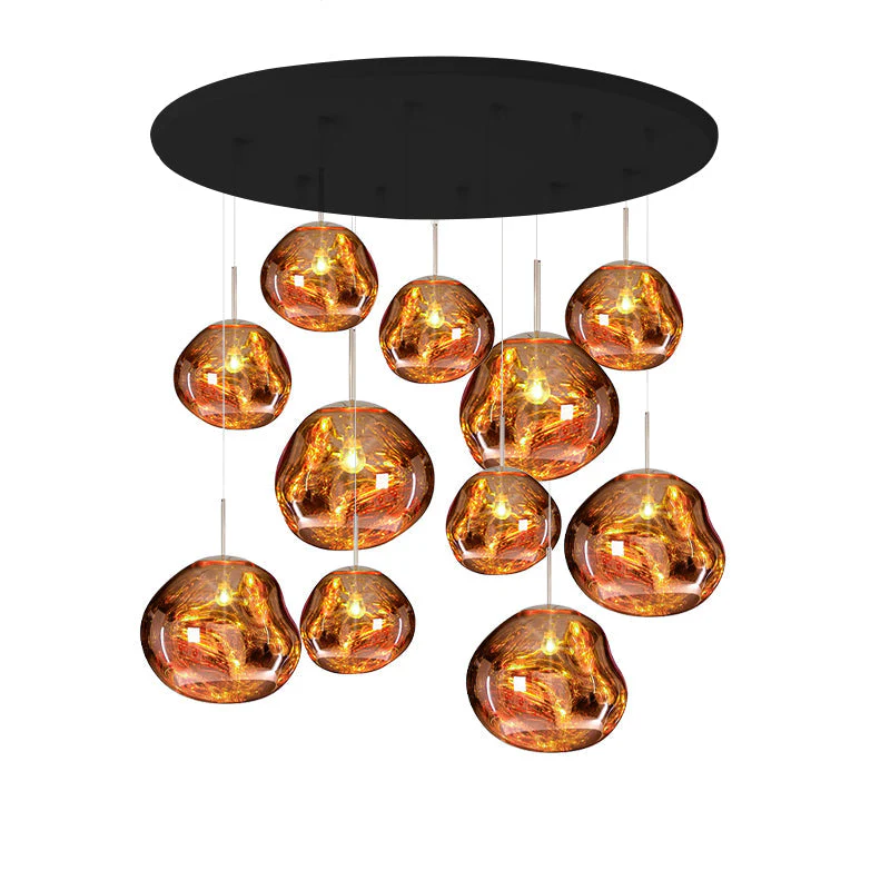 Multi Lava Round Chandelier - Image 100