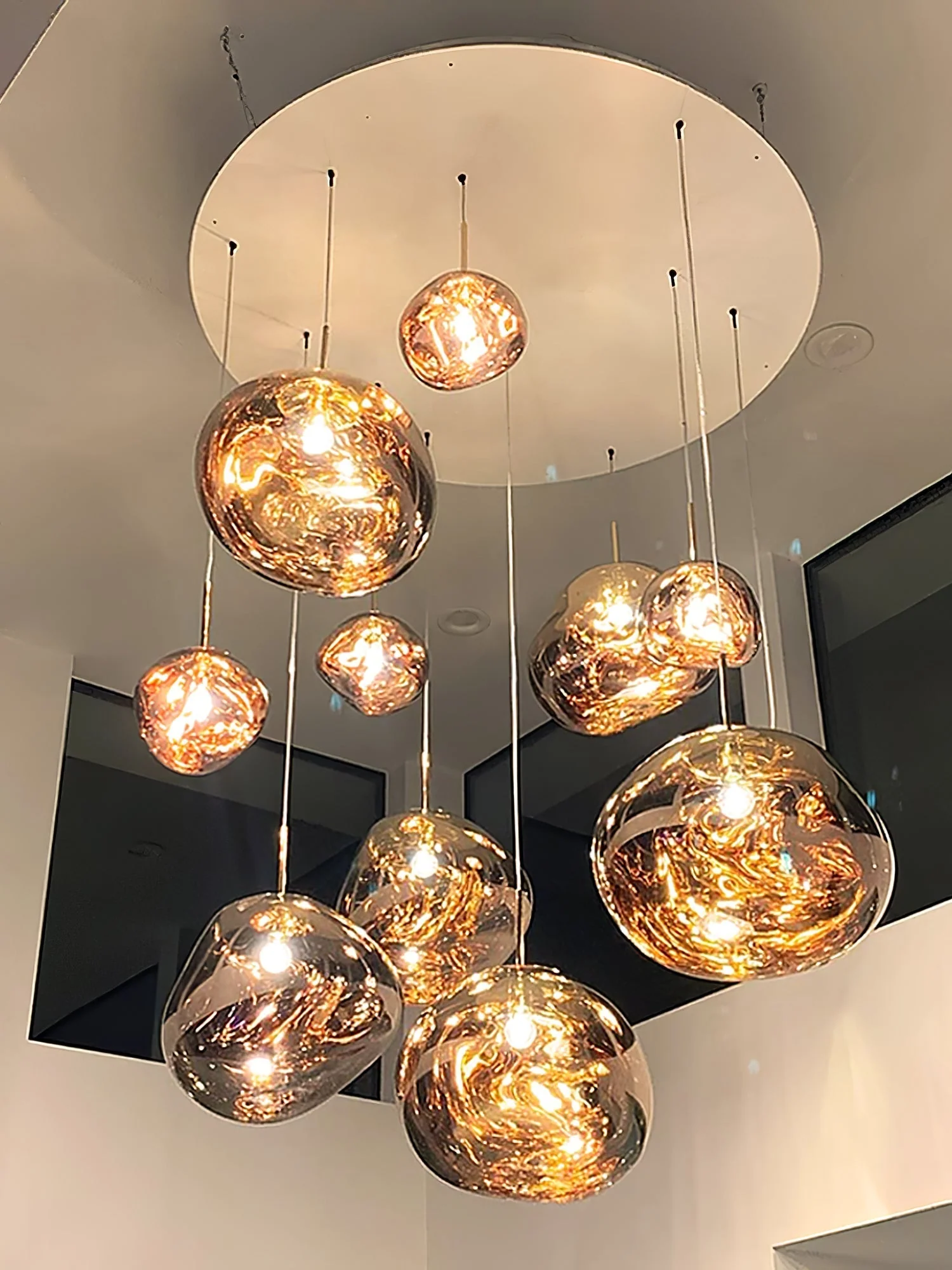 Multi Lava Round Chandelier - Image 106