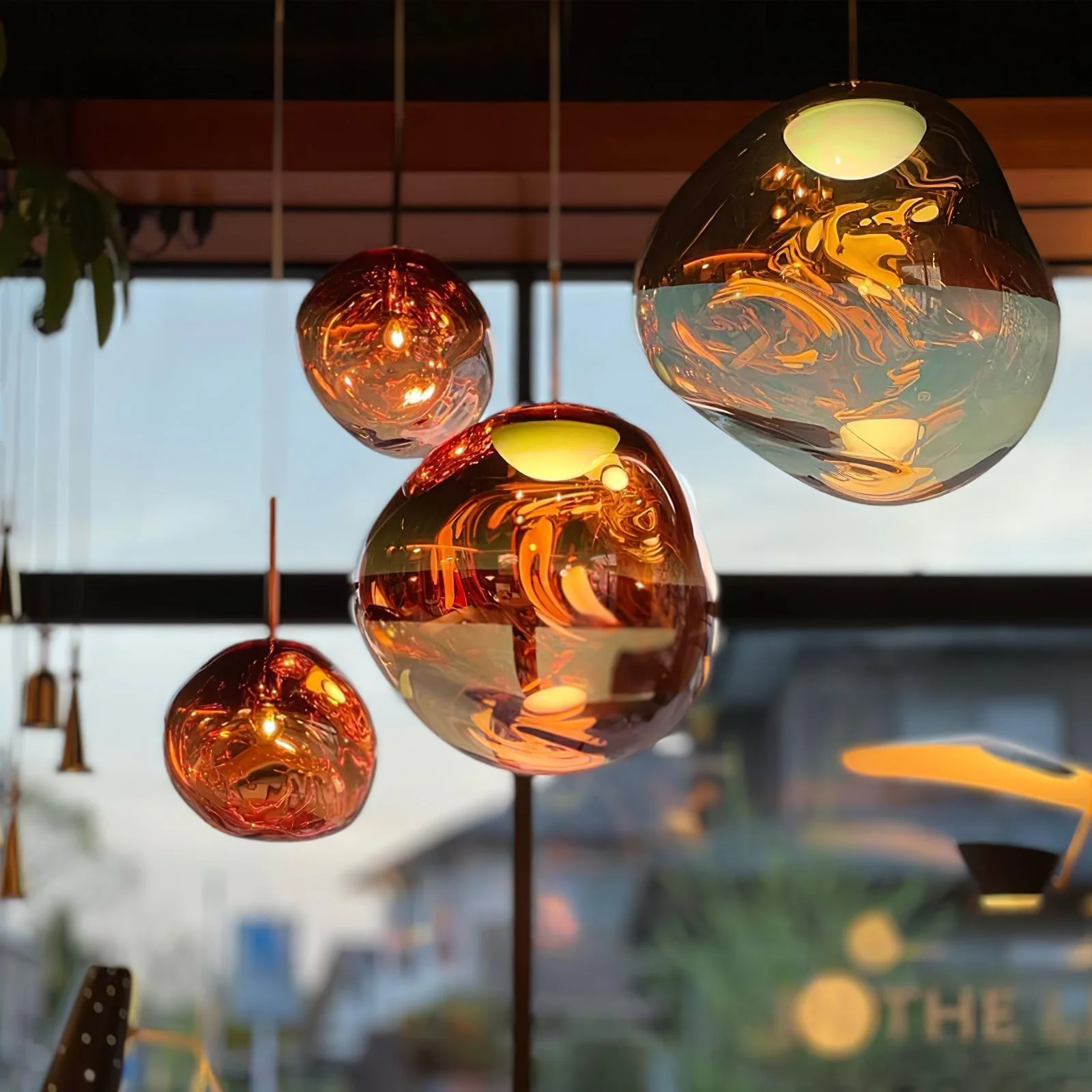 Multi Lava Round Chandelier - Image 11