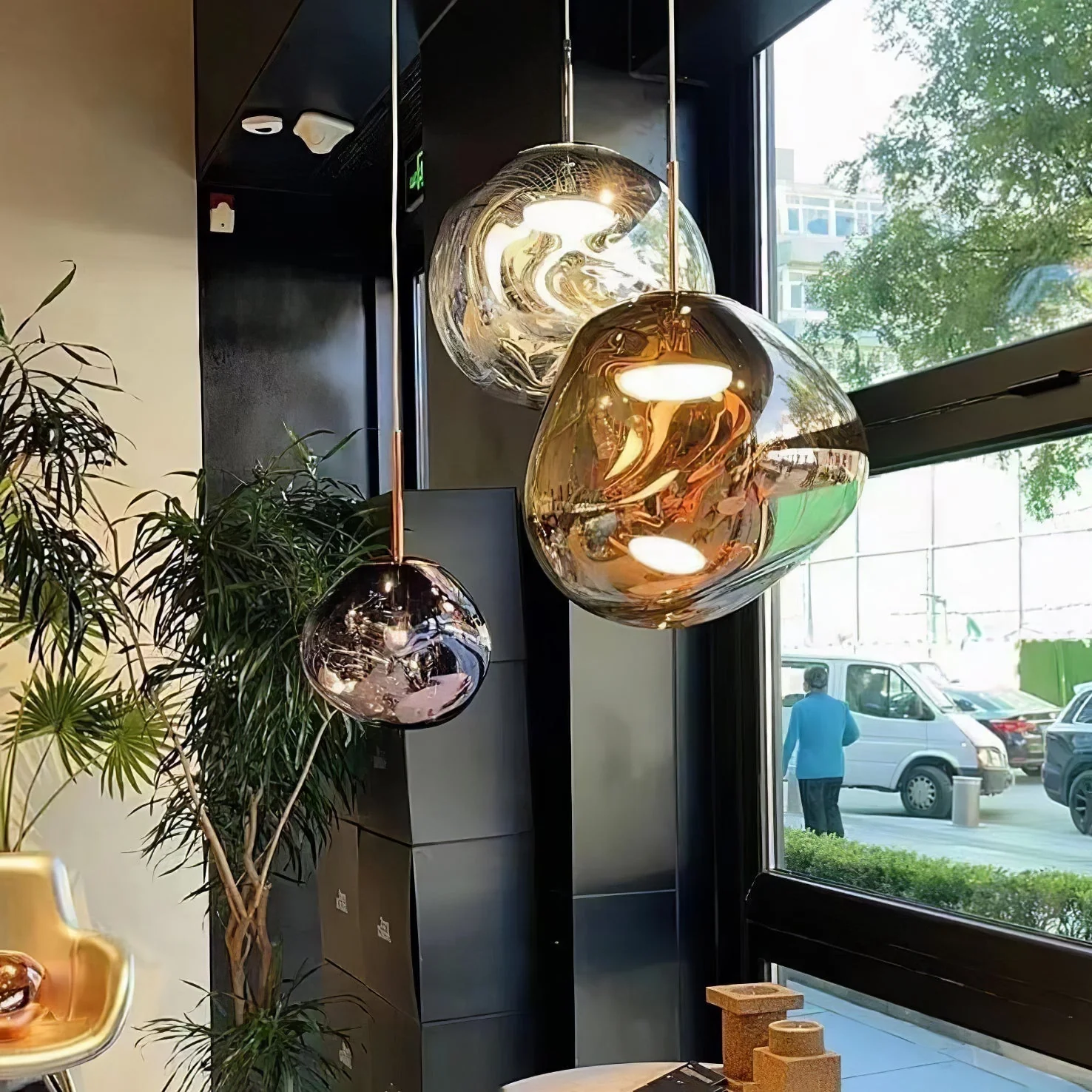 Multi Lava Round Chandelier - Image 110