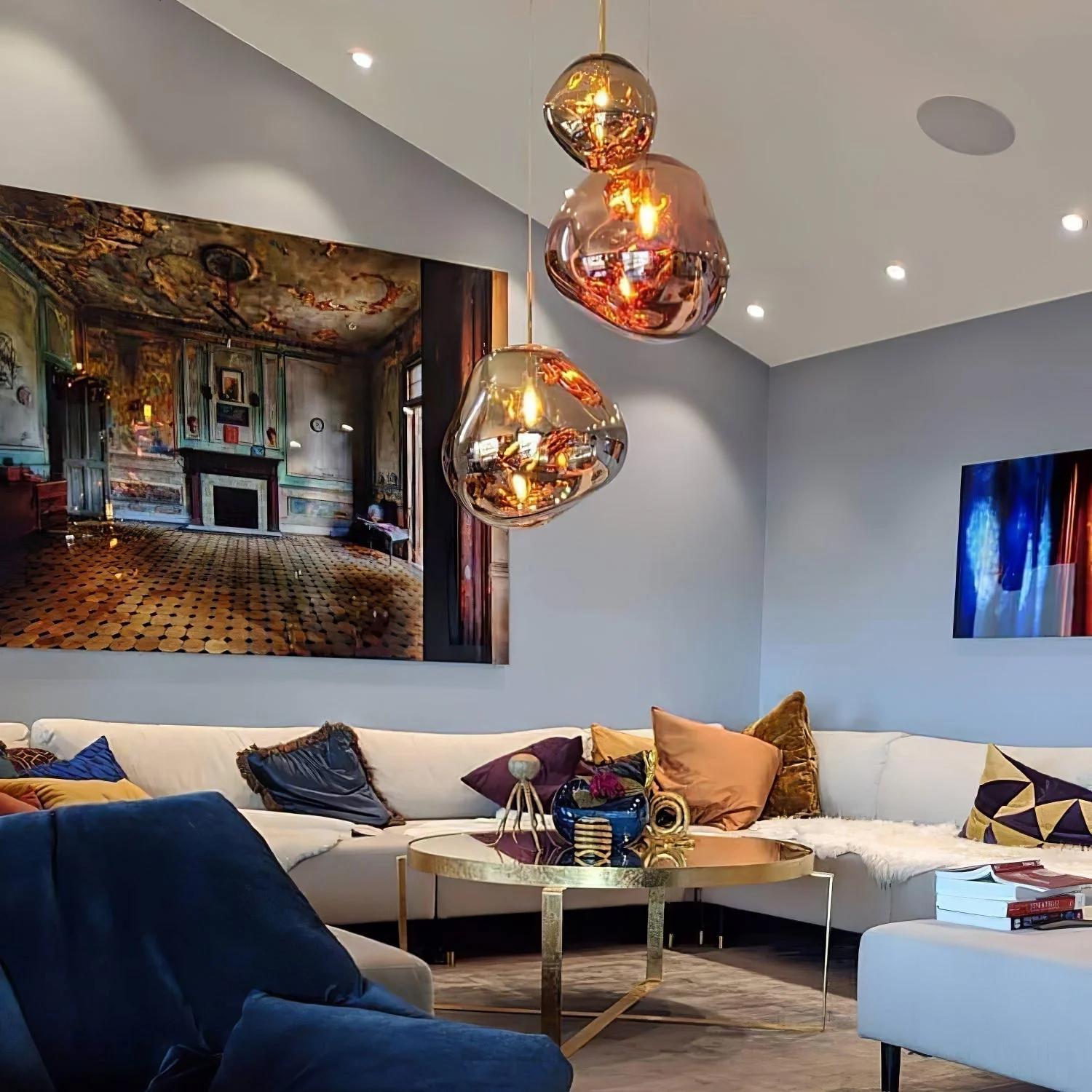Multi Lava Round Chandelier - Image 113