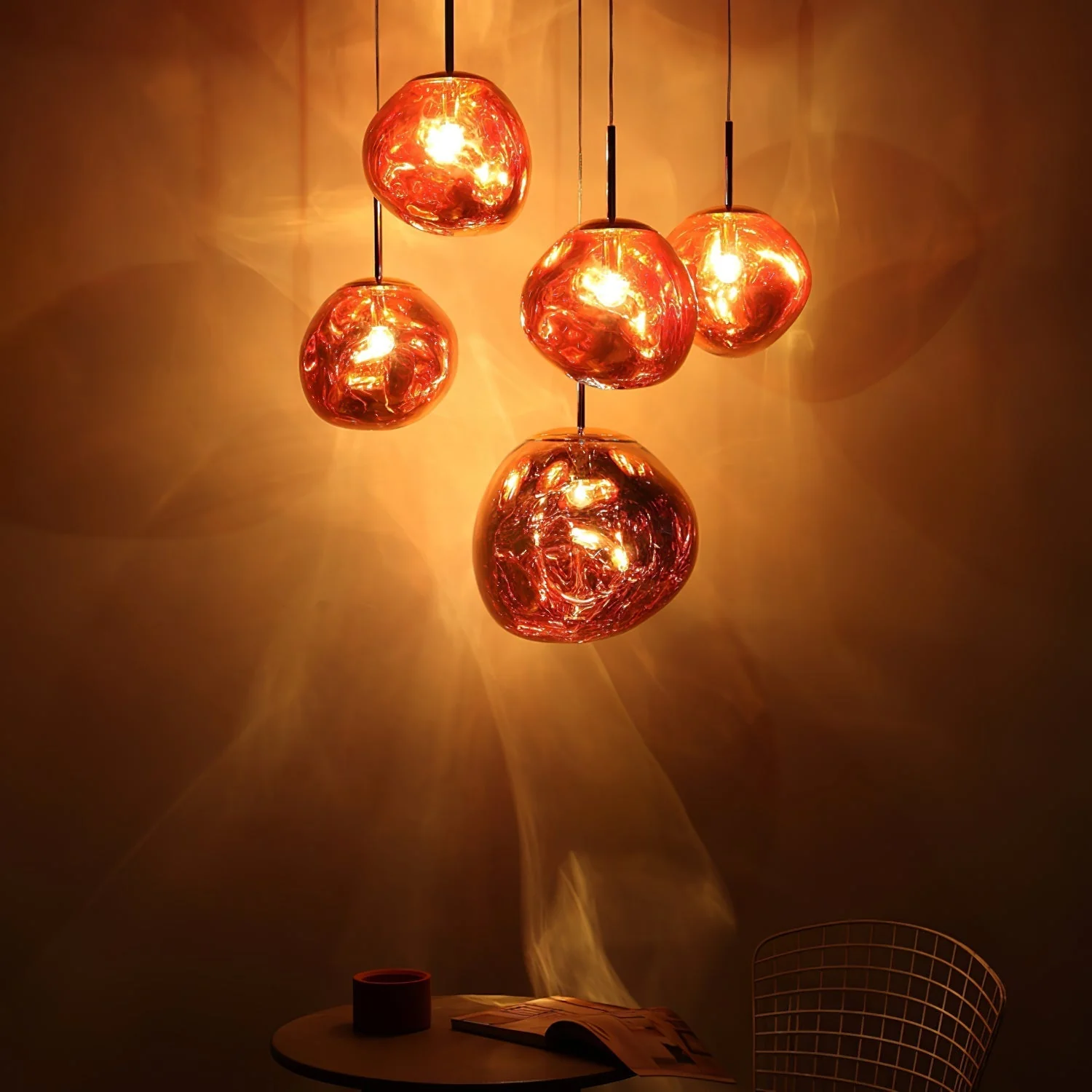 Multi Lava Round Chandelier - Image 115