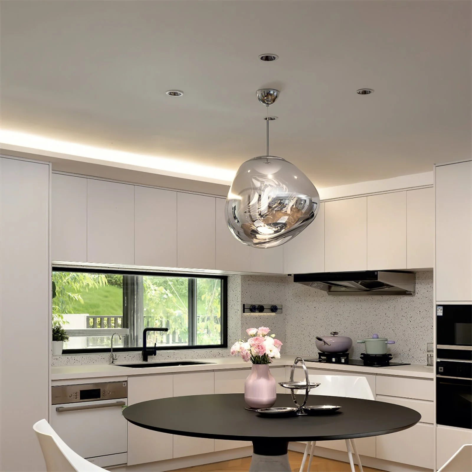 Multi Lava Round Chandelier - Image 116