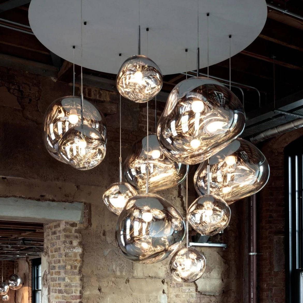 Multi Lava Round Chandelier - Image 12