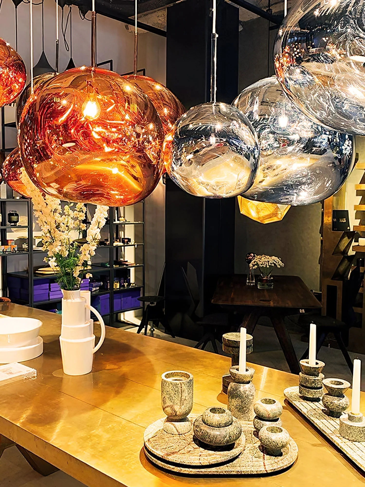 Multi Lava Round Chandelier - Image 120