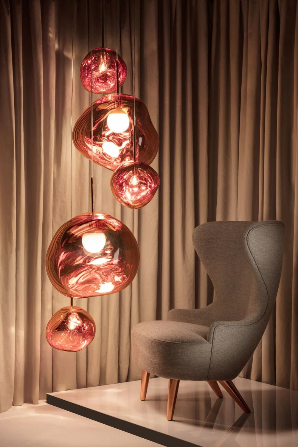 Multi Lava Round Chandelier - Image 139