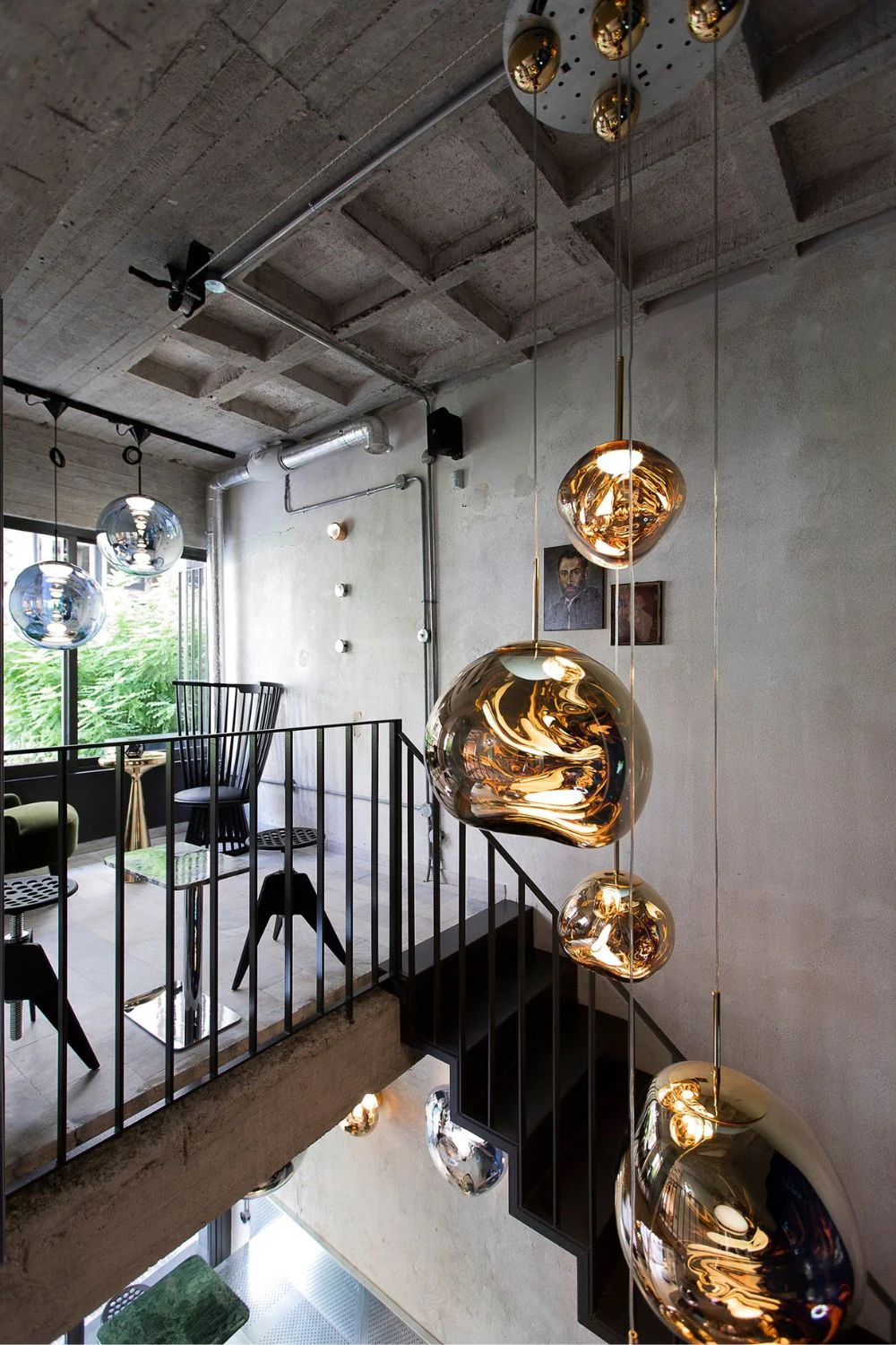 Multi Lava Round Chandelier - Image 140