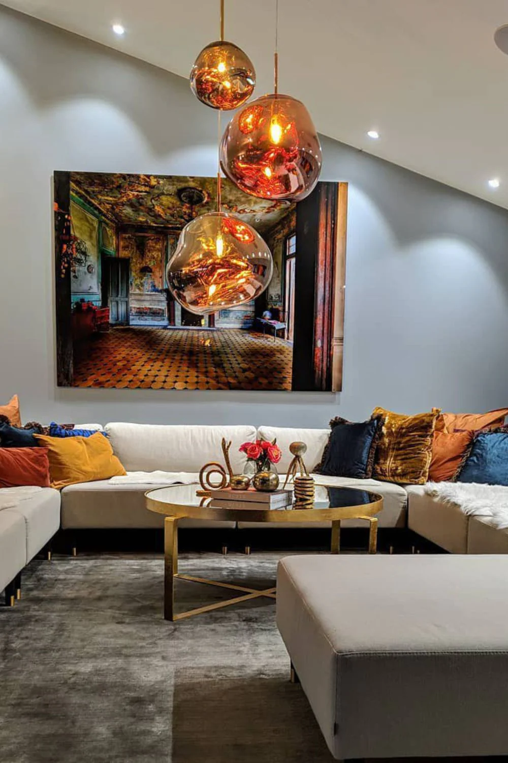 Multi Lava Round Chandelier - Image 147