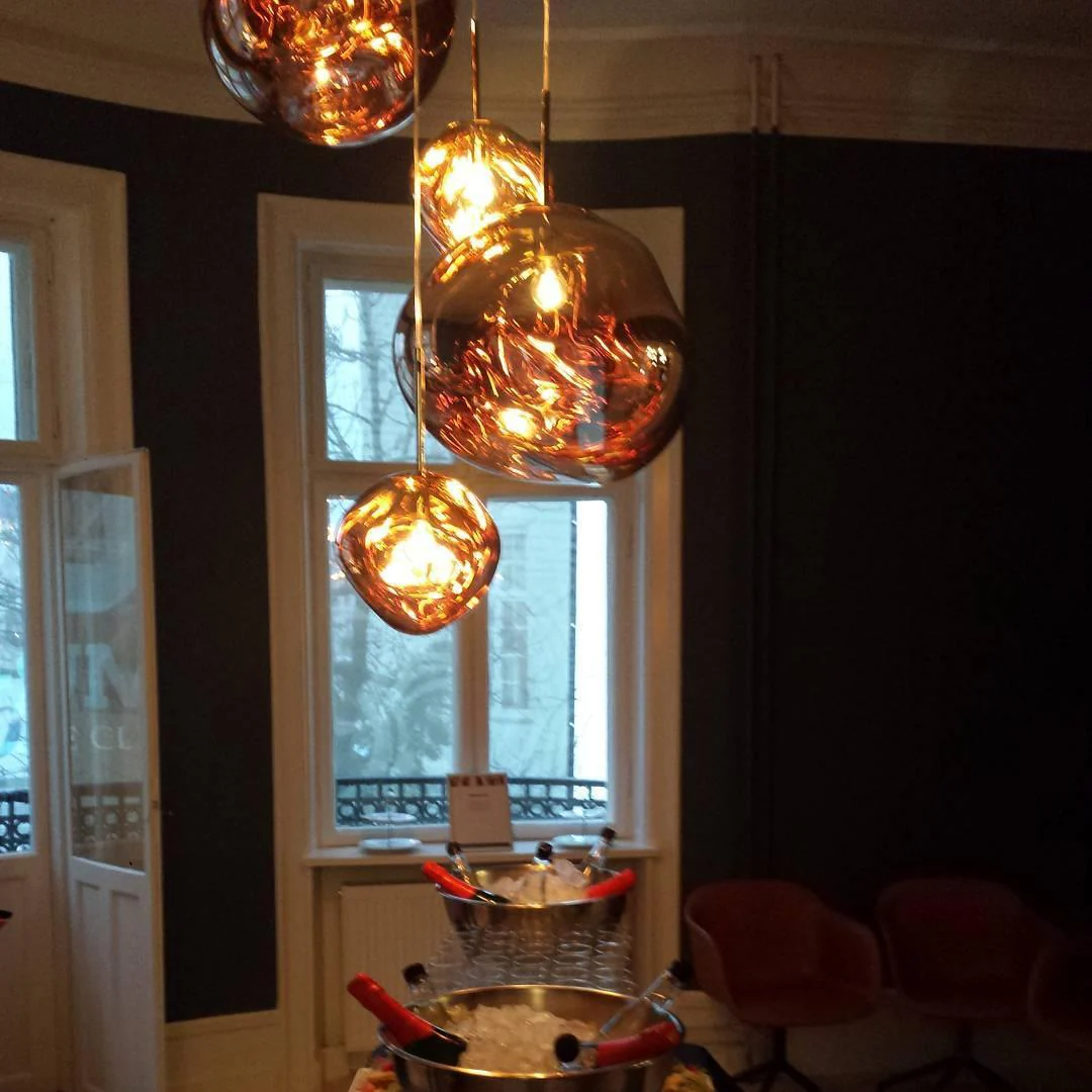 Multi Lava Round Chandelier - Image 16
