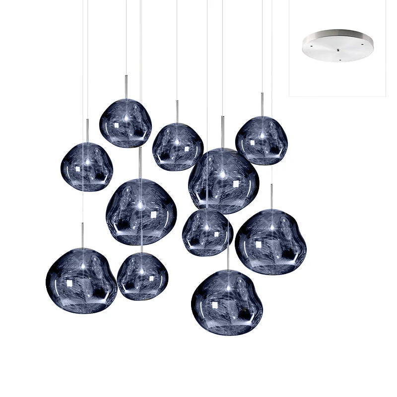 Multi Lava Round Chandelier - Image 169