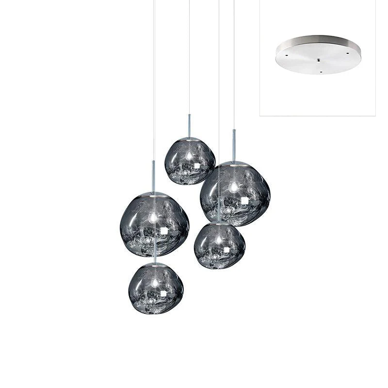 Multi Lava Round Chandelier - Image 170