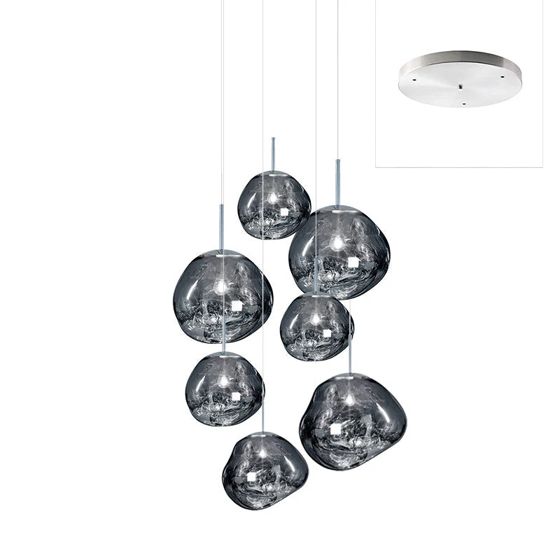 Multi Lava Round Chandelier - Image 171