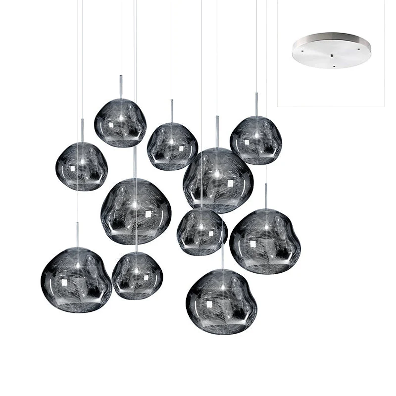 Multi Lava Round Chandelier - Image 173