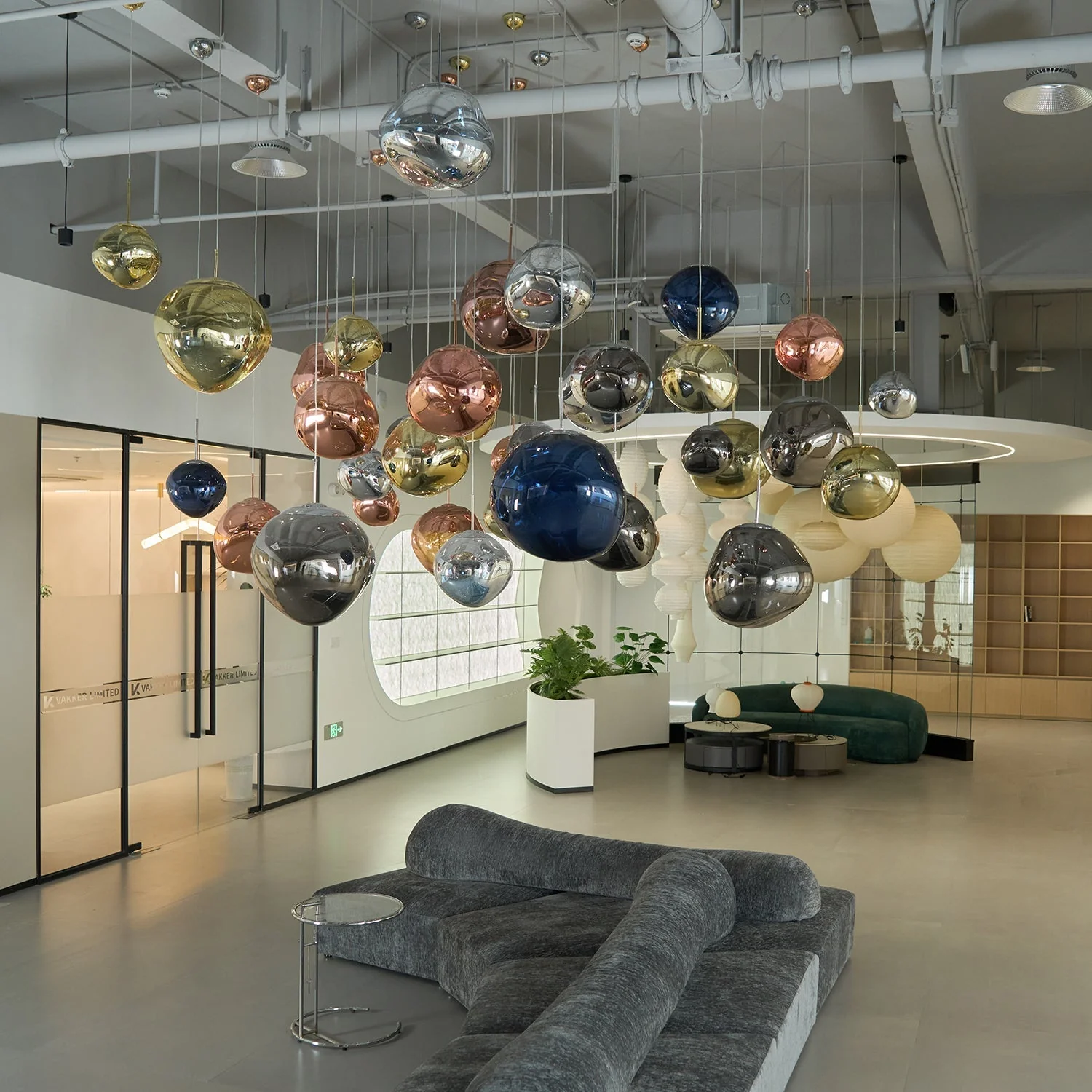 Multi Lava Round Chandelier - Image 179