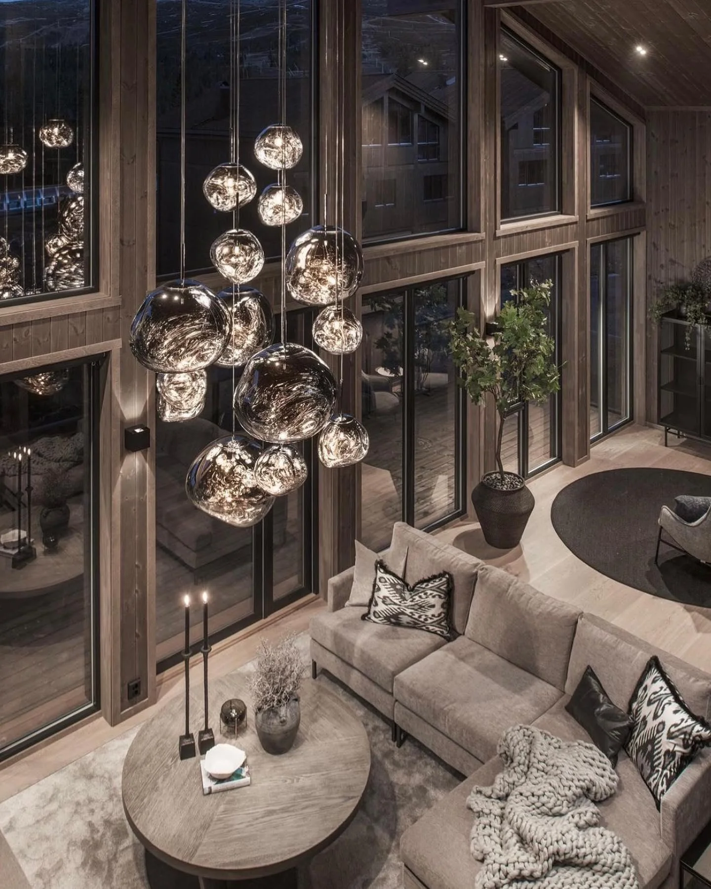 Multi Lava Round Chandelier - Image 34