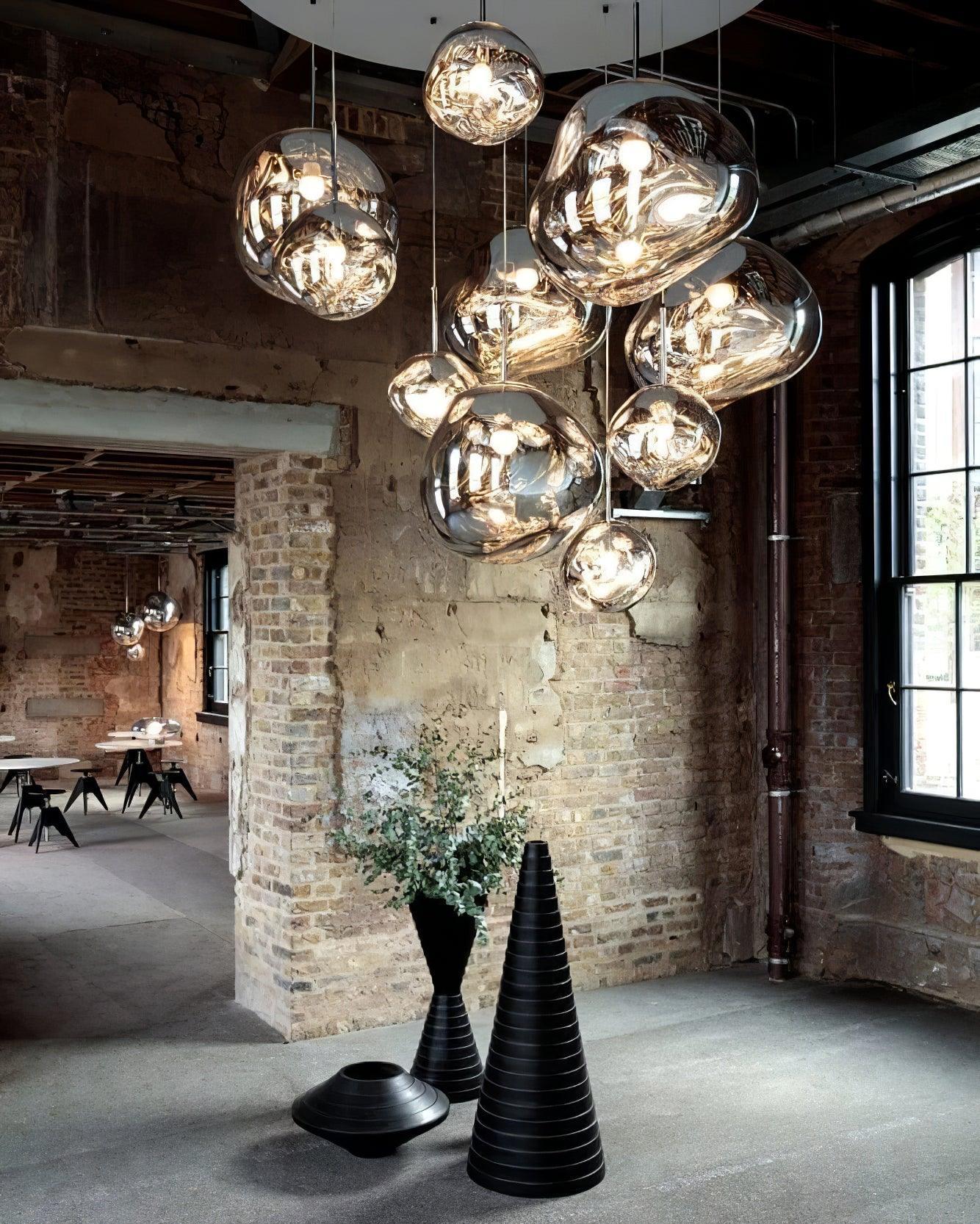 Multi Lava Round Chandelier - Image 35