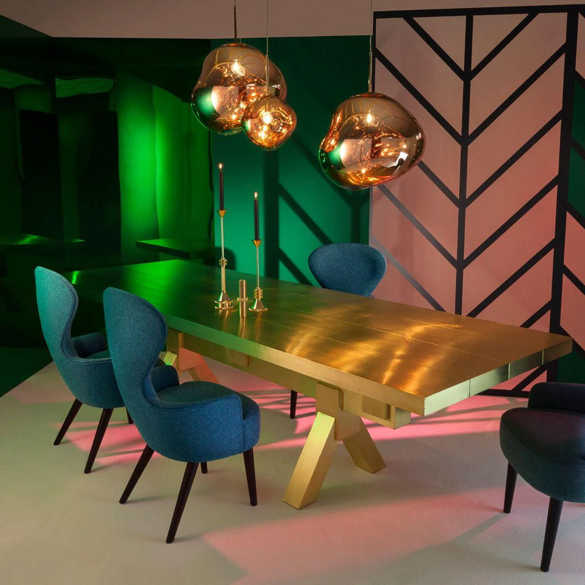 Multi Lava Round Chandelier - Image 36