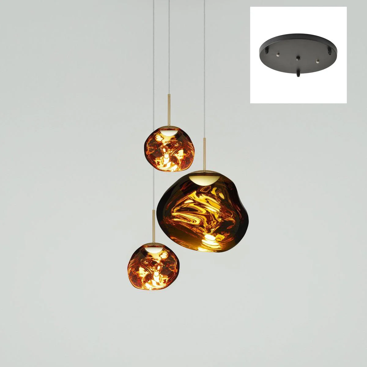 Multi Lava Round Chandelier - Image 44