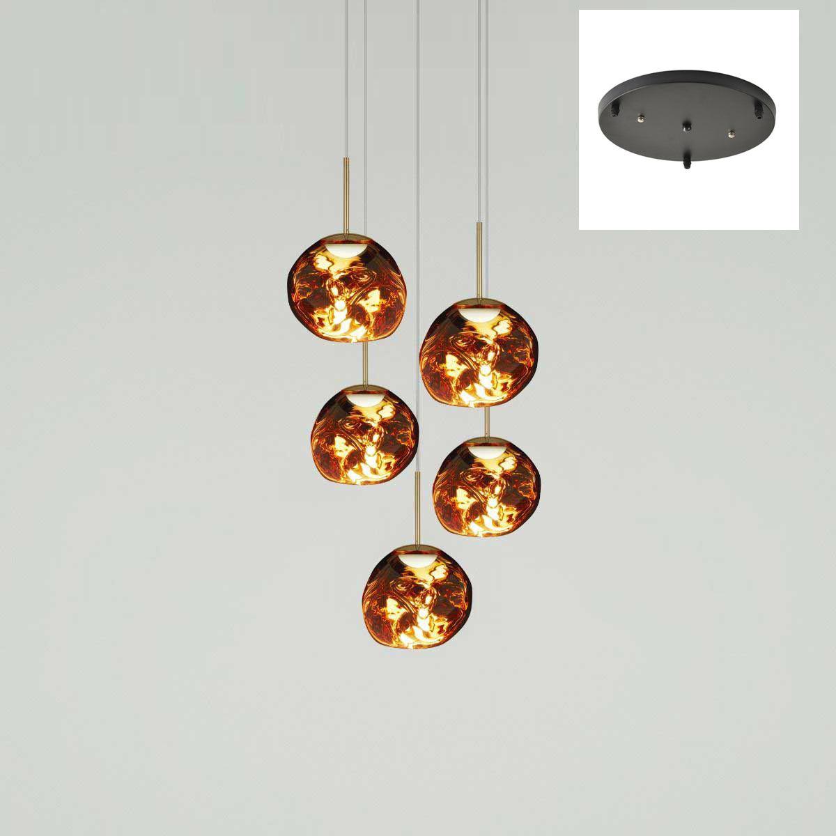 Multi Lava Round Chandelier - Image 45