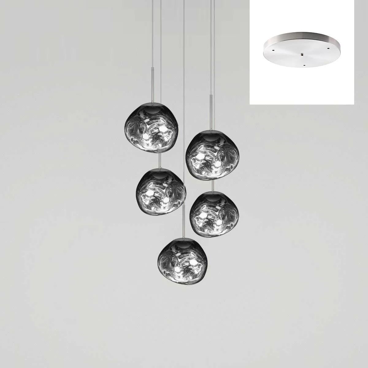 Multi Lava Round Chandelier - Image 49