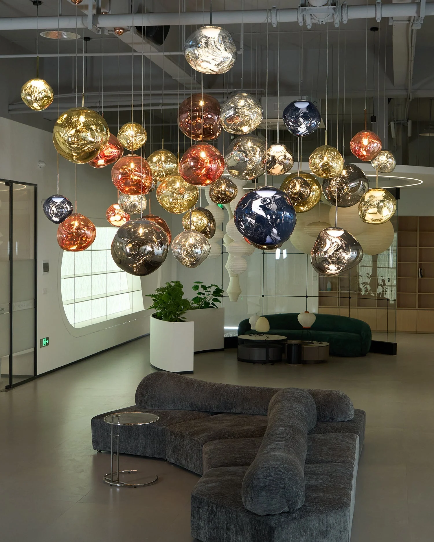 Multi Lava Round Chandelier - Image 5