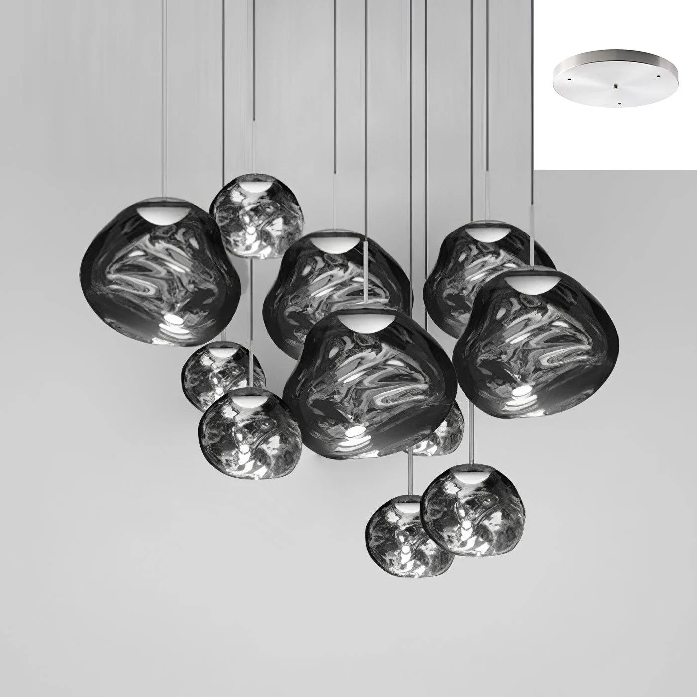 Multi Lava Round Chandelier - Image 52