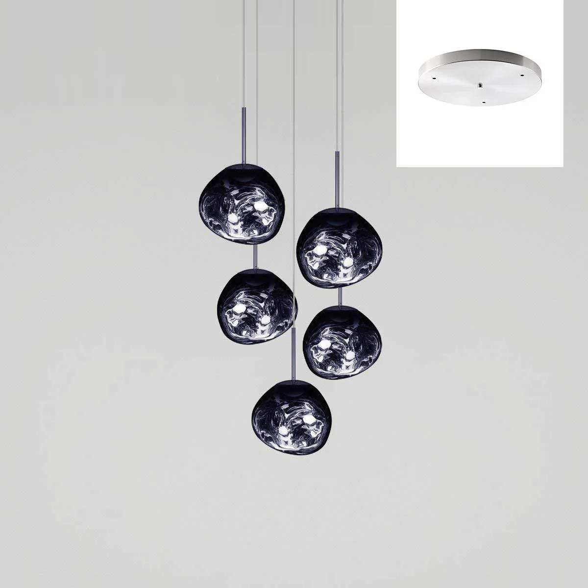 Multi Lava Round Chandelier - Image 53