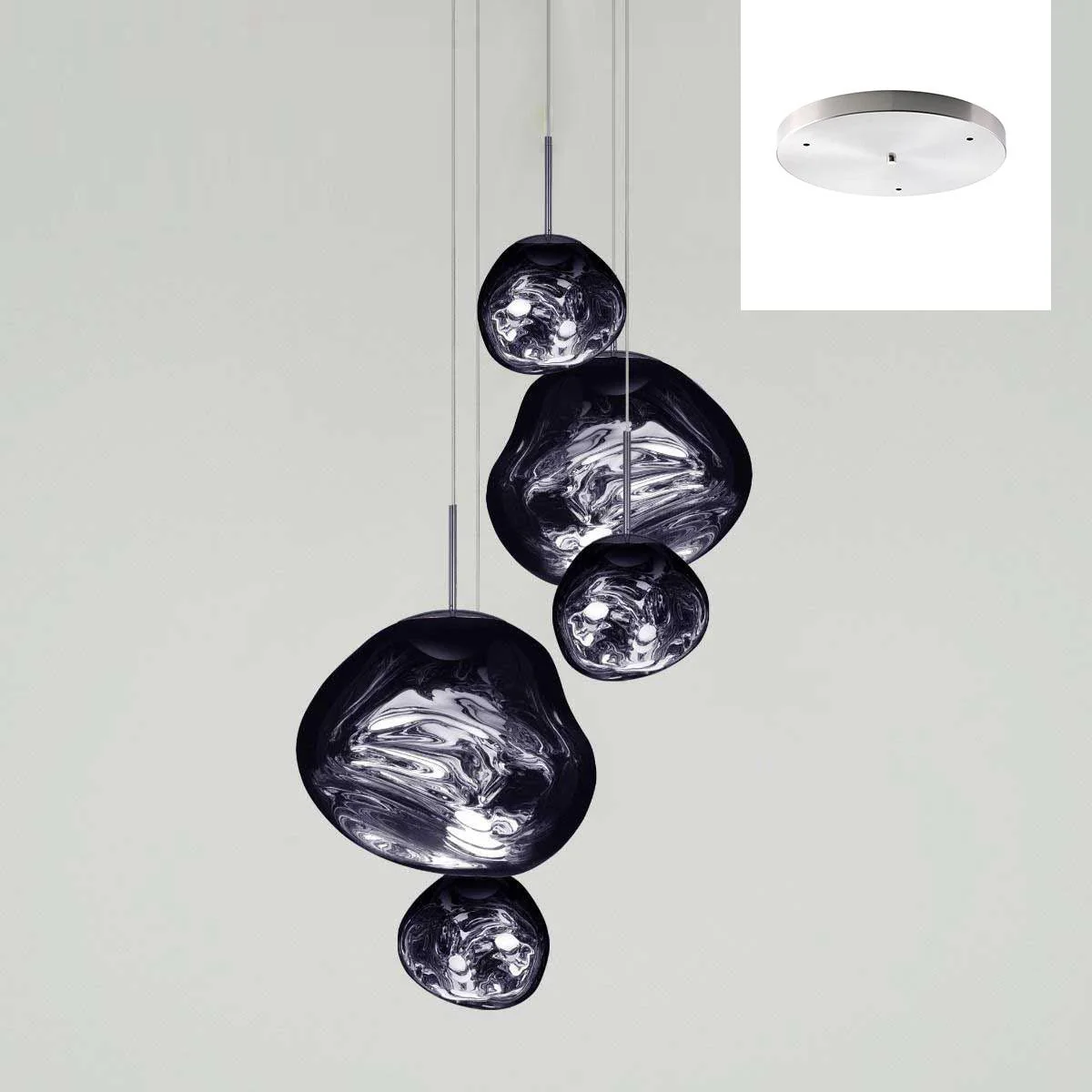 Multi Lava Round Chandelier - Image 54