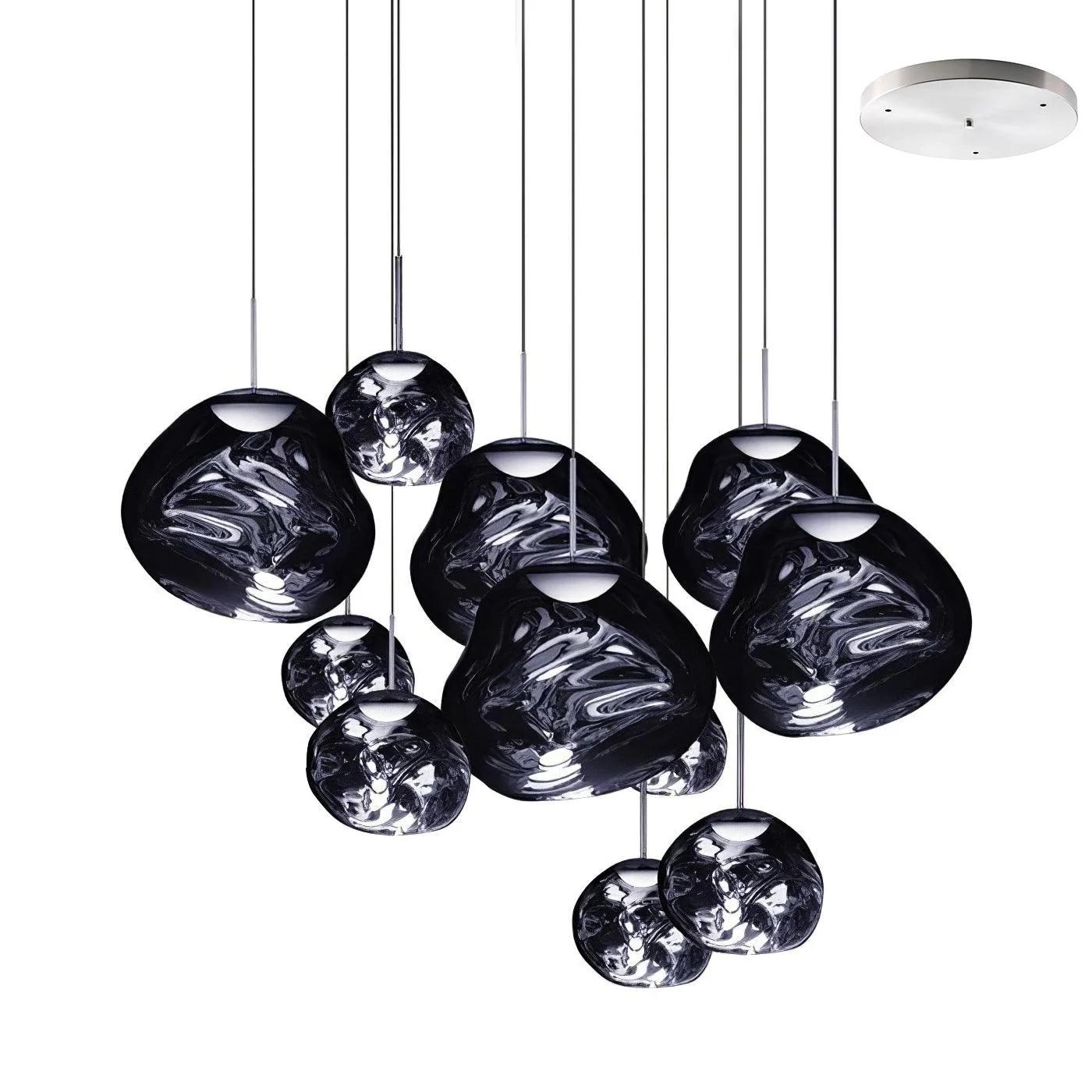 Multi Lava Round Chandelier - Image 55