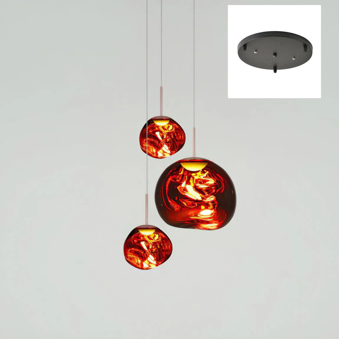 Multi Lava Round Chandelier - Image 56