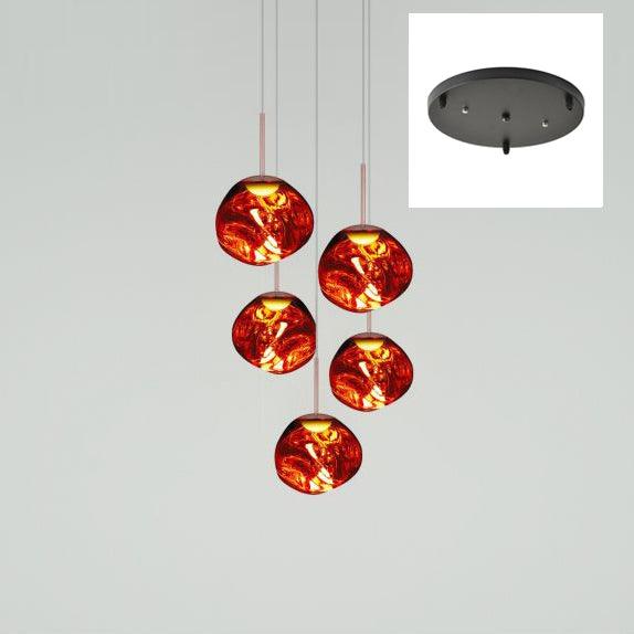 Multi Lava Round Chandelier - Image 57